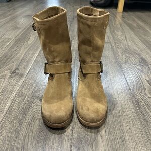 Guess suede buckle boots